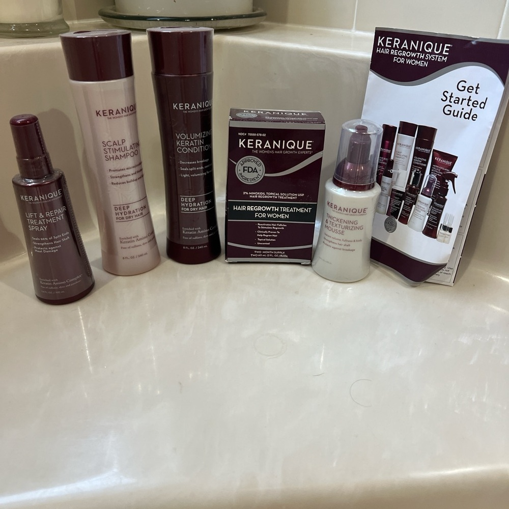 Red and White Hair Treatment Mask Set